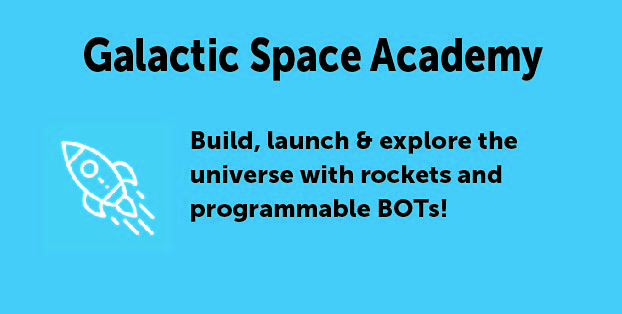 Build, launch and explore space with rockets and robots